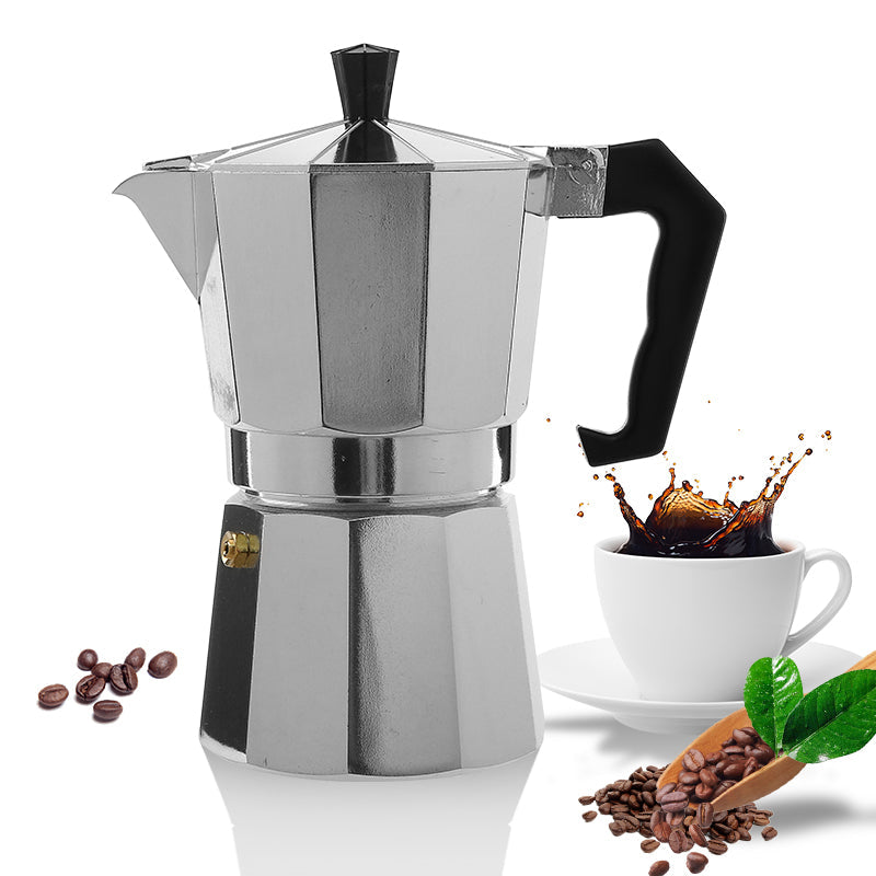 Italienischer Espressozauber: 12 Tassen Moka-Kanne für den Herd