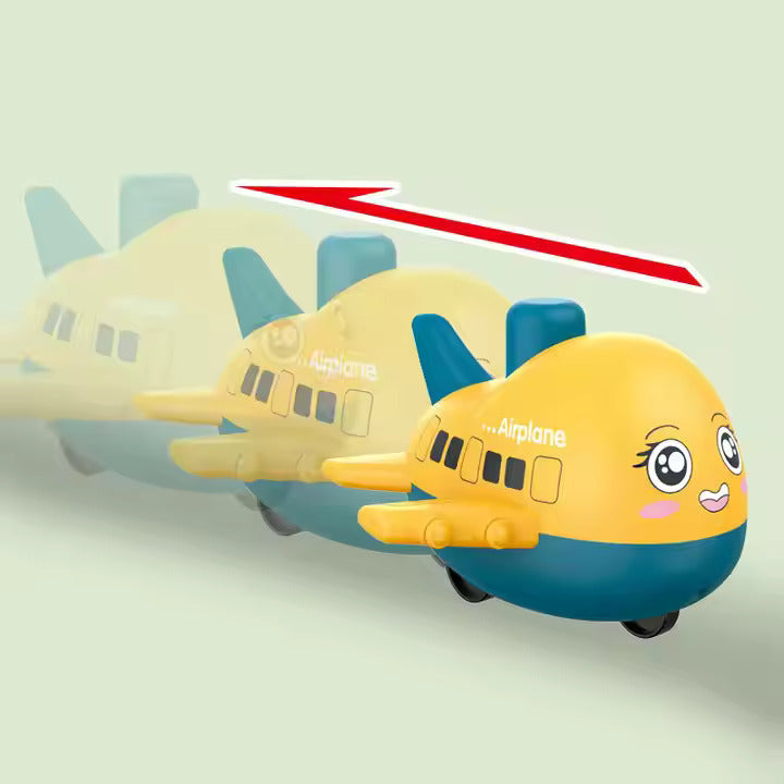 Flugzeugspielzeug zum Drücken und Fahren – Spaß für Kinder