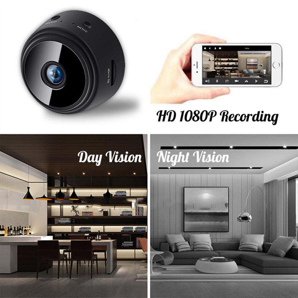 Kompakte 1080p HD Überwachungskamera mit Nachtsicht
