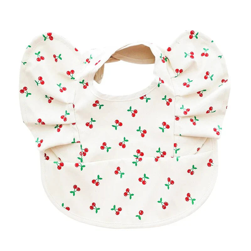 Wasserdichtes Esslätzchen für Babys mit Ärmeln und Auffangtasche