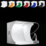 Mini Fotostudio "LumiCube" mit LED-Beleuchtung und 6 Hintergründen