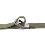 FlexiBelt | Unisex Canvas Gürtel – Doppelt Metallring Schnalle, Verstellbar