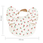 Wasserdichtes Esslätzchen für Babys mit Ärmeln und Auffangtasche