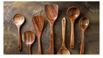 Stylish 7-Piece Teak Kitchen Utensil Set