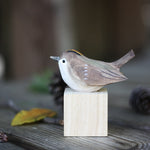 Holz Vogel Figuren – Handgemachte Wohnungsdekoration GloRadiance