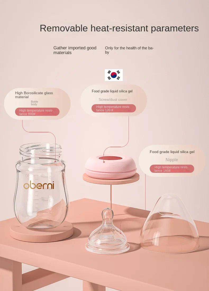 BPA-freie Anti-Kolik Flasche für Neugeborene – Babyflasche mit Soft-Sauger