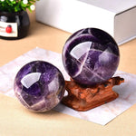 Elegante Amethystkugel – Polierte Dekorationsperle