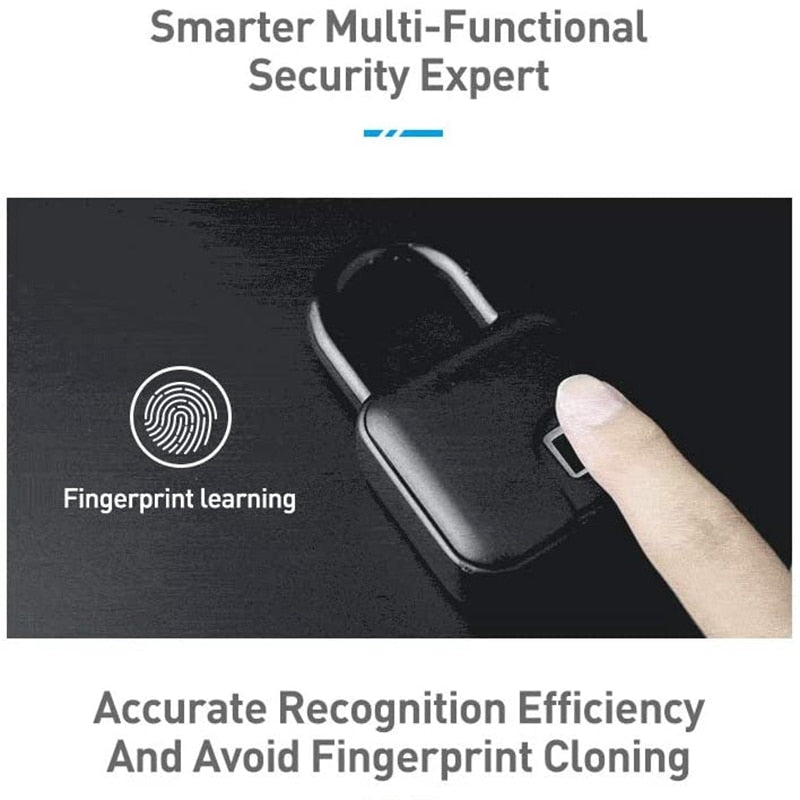 Sicherheits-Schloss mit Fingerabdrucksensor | SecuraLock
