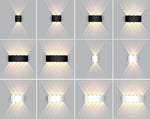 Moderne LED Wandleuchte mit Auf- und Abstrahlung – Warmweiß