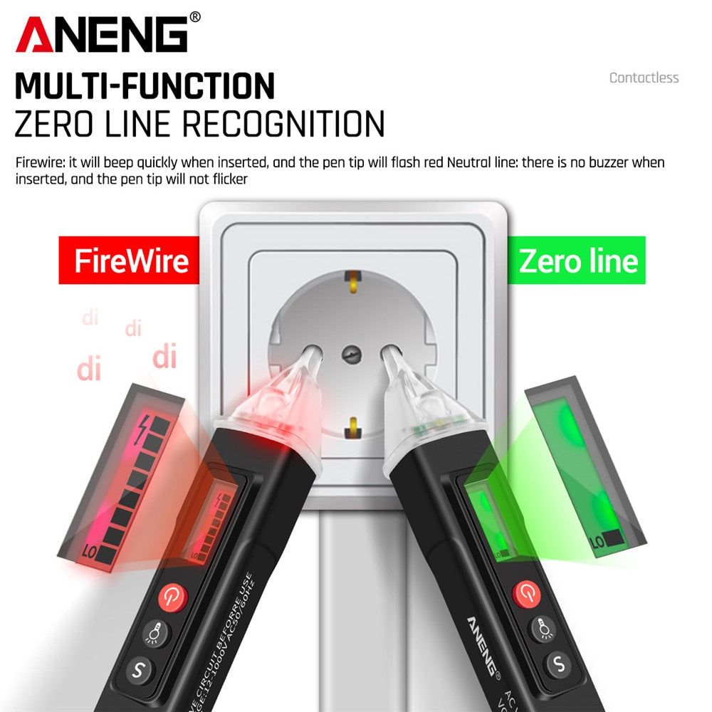 Intelligenter Spannungsprüfer für AC und DC bis 1000V