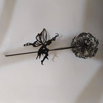 Dancing Elf and Dandelion - Outdoor Garden Sculpture
