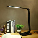 Modern LED Desk Lamp with Touch Control and USB Charging Port