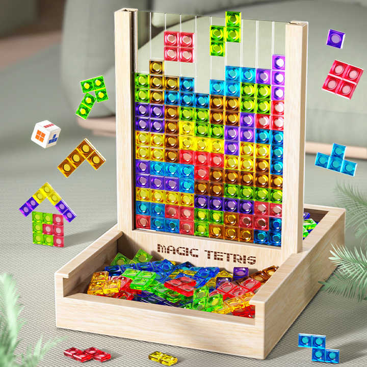 Holz Tetris Spiel – Klassische Variante