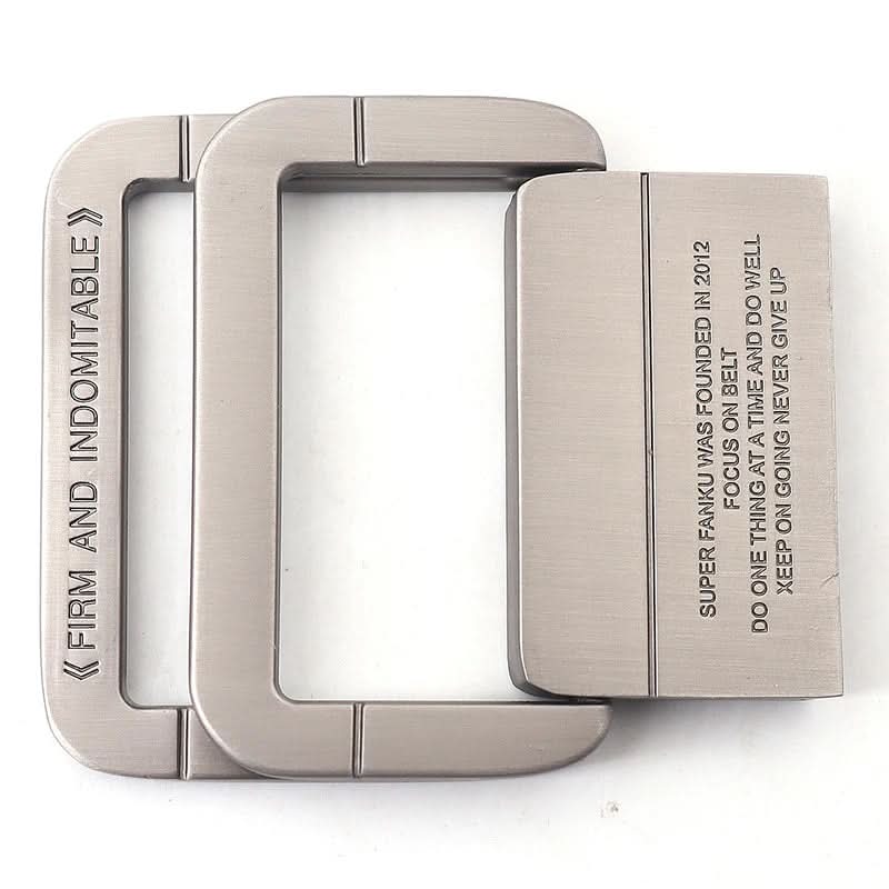 FlexiBelt | Unisex Canvas Gürtel – Doppelt Metallring Schnalle, Verstellbar