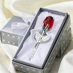 Luxuriöse Kristallrose in Geschenkbox – Valentinstagsgeschenk für Sie