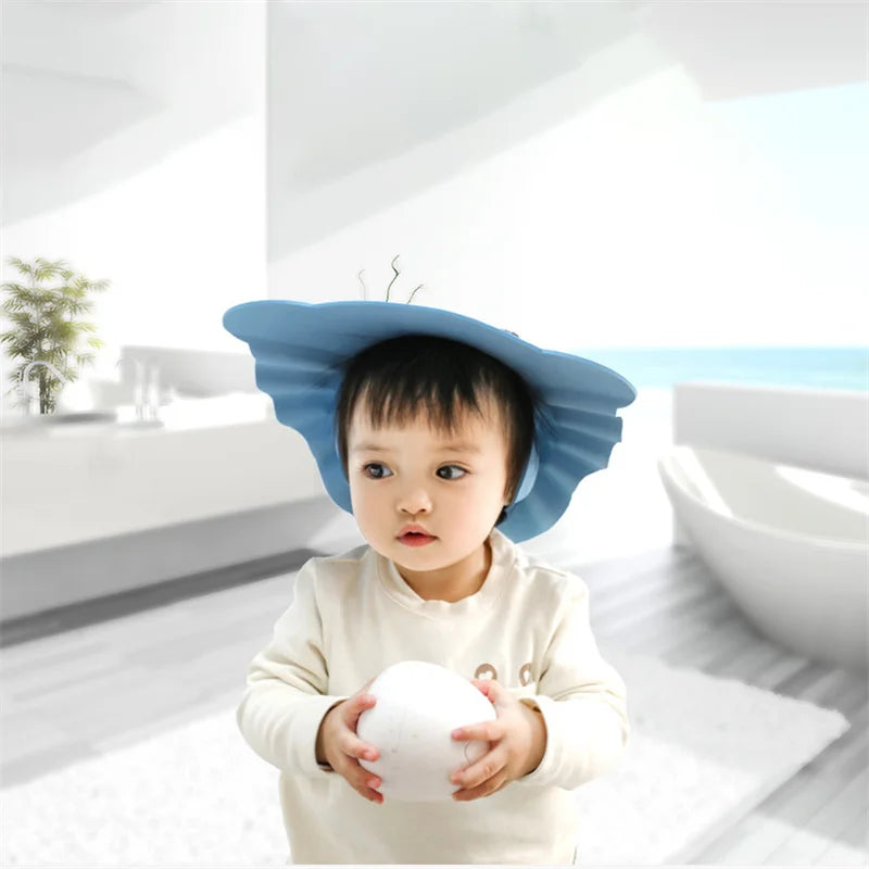 Wasserfester Schutz für Babys Ohren und Gesicht beim Baden und Duschen