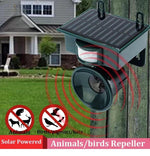 Sicherer Vogelabwehr – Wetterfester Solar-Vogelvertreiber mit PIR-Sensor und natürlichen Geräuschen