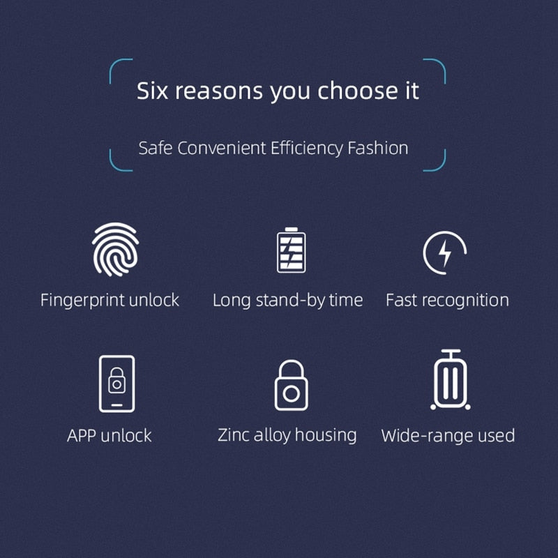 Sicherheits-Schloss mit Fingerabdrucksensor | SecuraLock