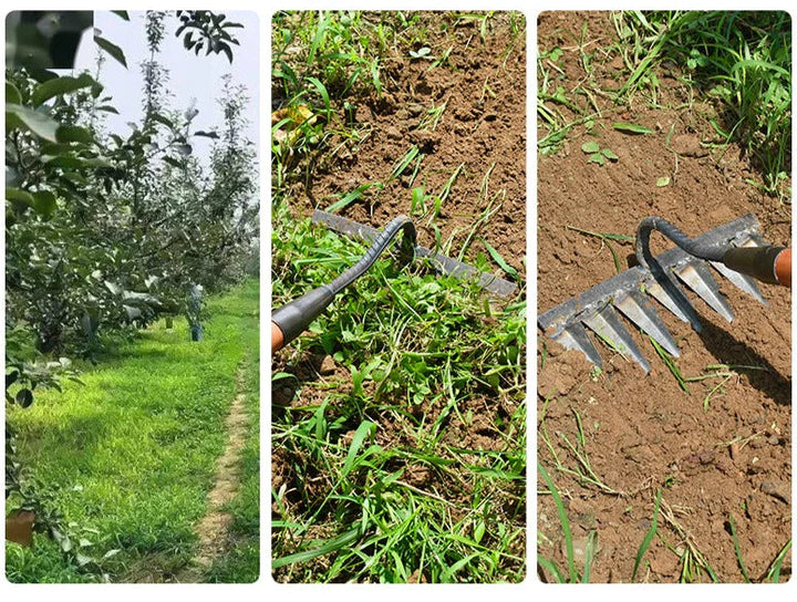 Powerful Garden Rake - Efficient Weed Removal