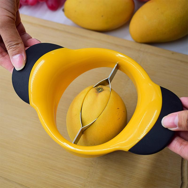 MangoMeister | Edelstahl-Mango-Schneider mit Kernentferner