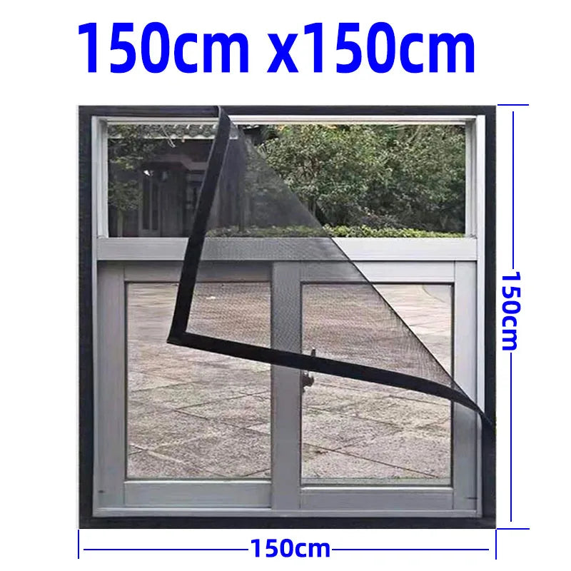 Invisi-Mückenabwehr Fensternetz mit verstellbarem Rahmen