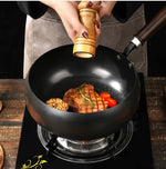 Hand-Forged Cast Iron Pan - Lightweight, Non-Toxic & Durable