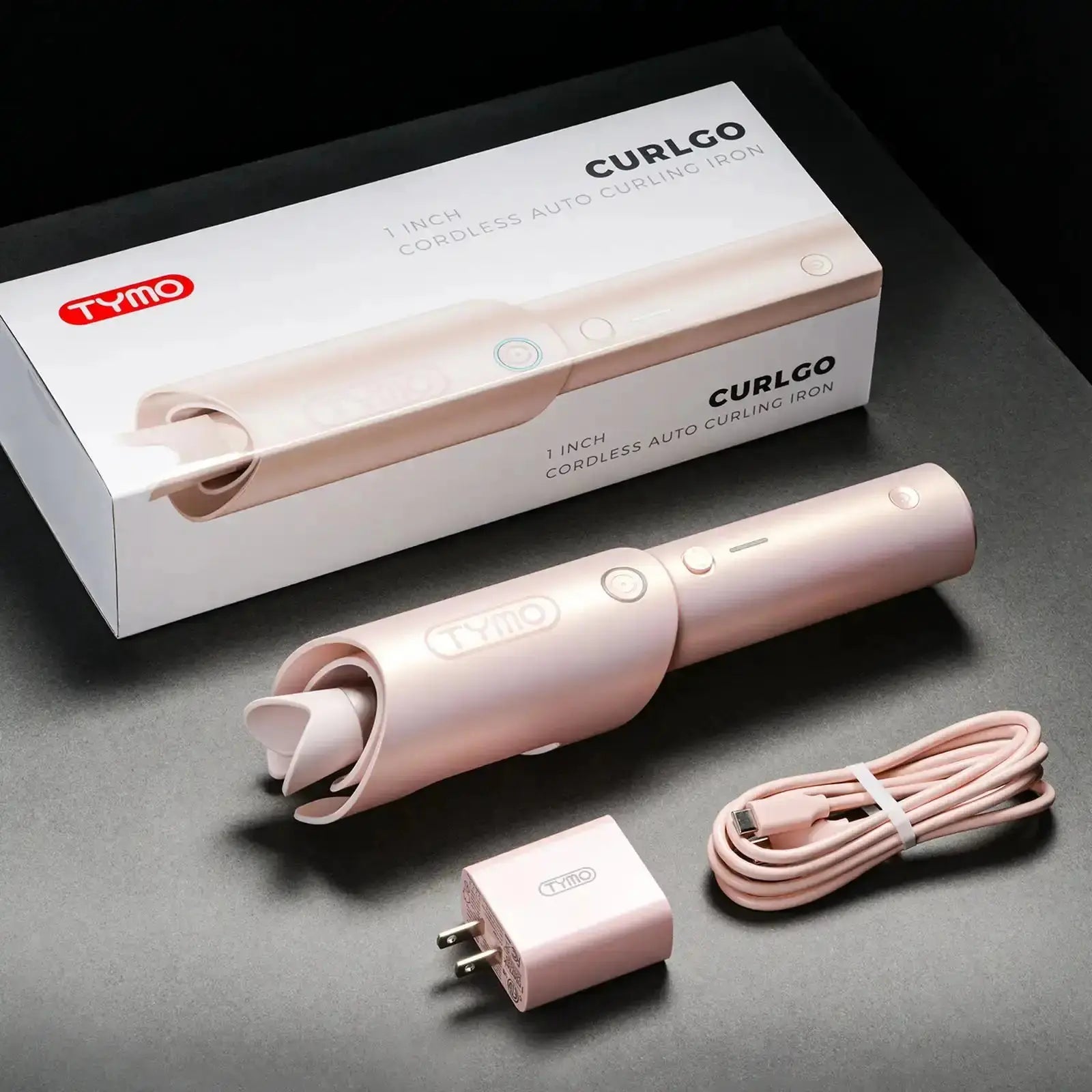 LuxeLock | Cordless Curling Iron – Adjustable Temperature – Elegant Design