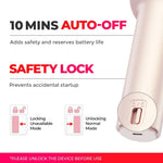 LuxeLock | Cordless Curling Iron – Adjustable Temperature – Elegant Design