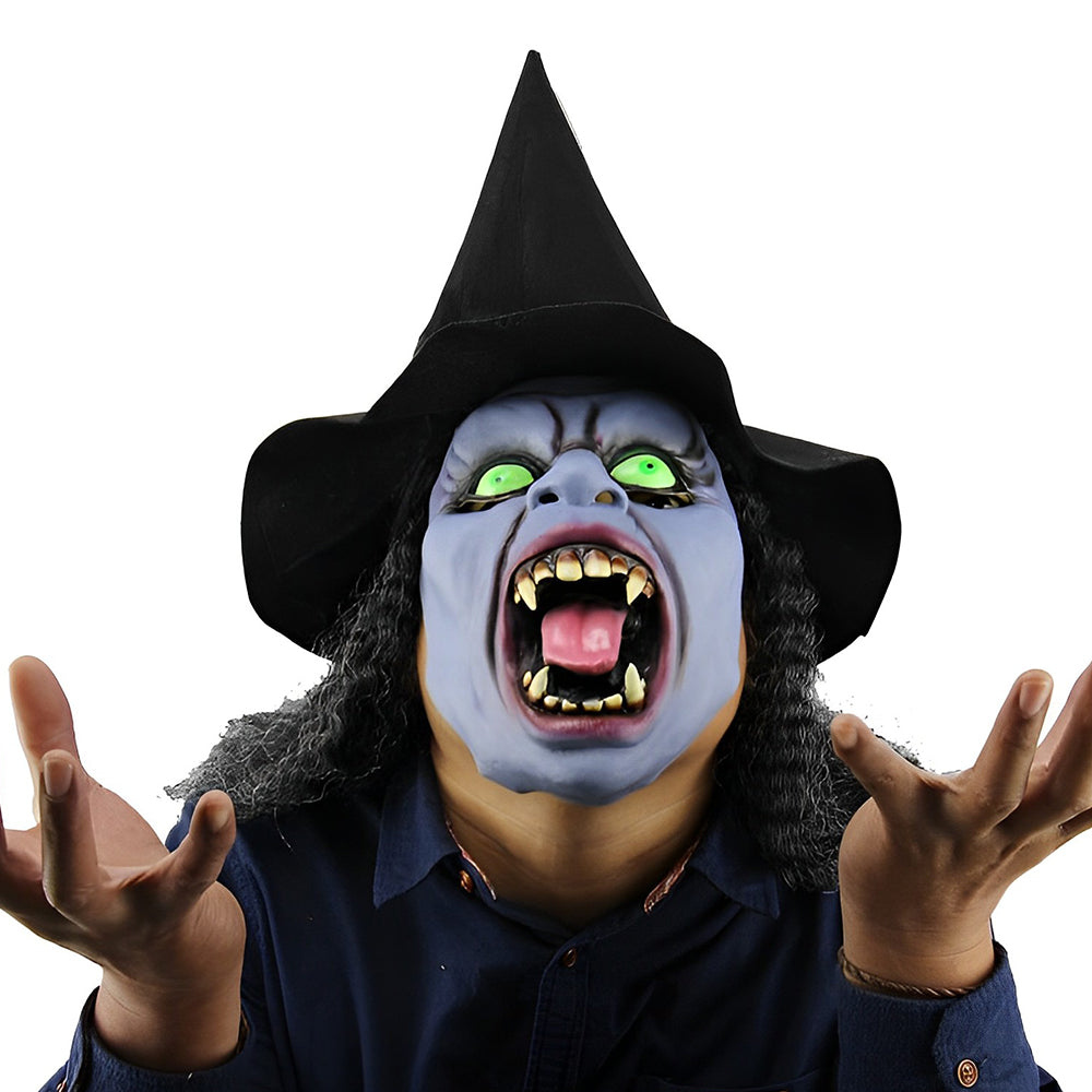 Überzeugende Seniorenmaske – Latexmaske für Halloween und Cosplay mit beweglichem Mund