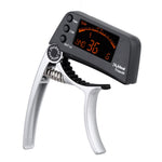 2-in-1 Gitarren Zubehör mit LCD-Bildschirm – Kapodaster & Stimmgerät