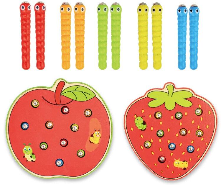 Wurmspiel für Kinder – Magnetisches Angelspielzeug