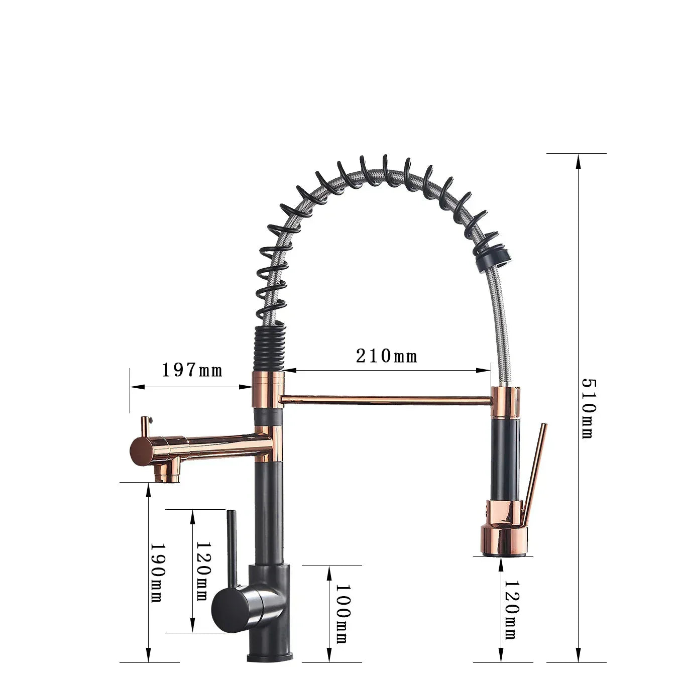 Flexibler Wasserhahn mit Dualauslauf – Innovativer Küchenarmatur