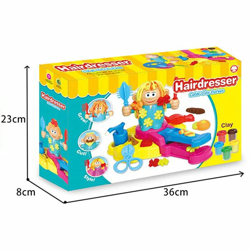 Friseurspielset mit kreativem Haarschnitt