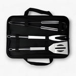 Edelstahl Grillbesteck-Set mit Tragetasche – 3 oder 5 Teile