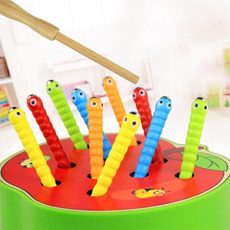 Wurmspiel für Kinder – Magnetisches Angelspielzeug