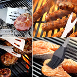 Edelstahl Grillbesteck-Set mit Tragetasche – 3 oder 5 Teile