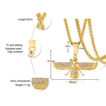 Ahura Elegance | Zoroastrisches Anhänger-Halsband mit Strasssteinen