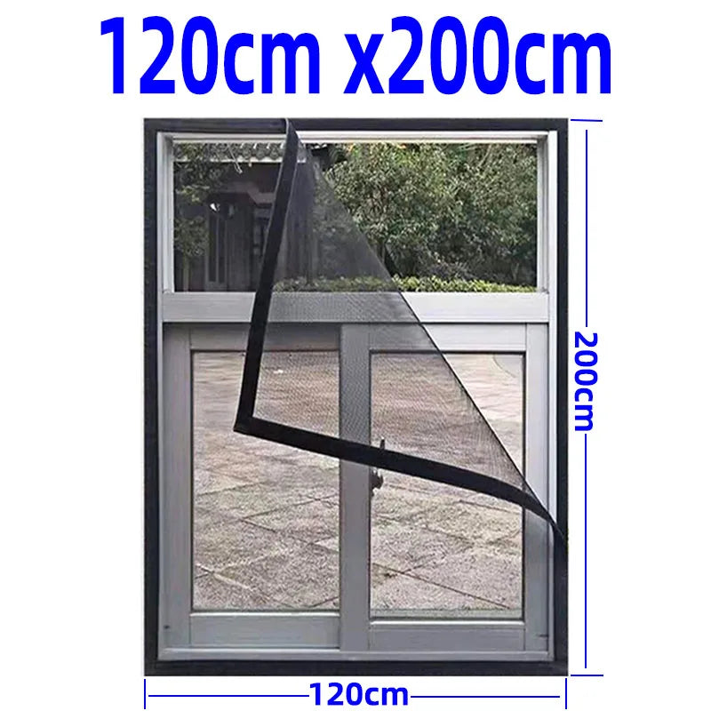 Invisi-Mückenabwehr Fensternetz mit verstellbarem Rahmen