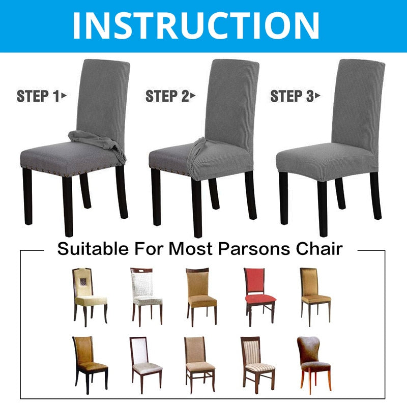 Elastische Stuhlbezüge für Esszimmer