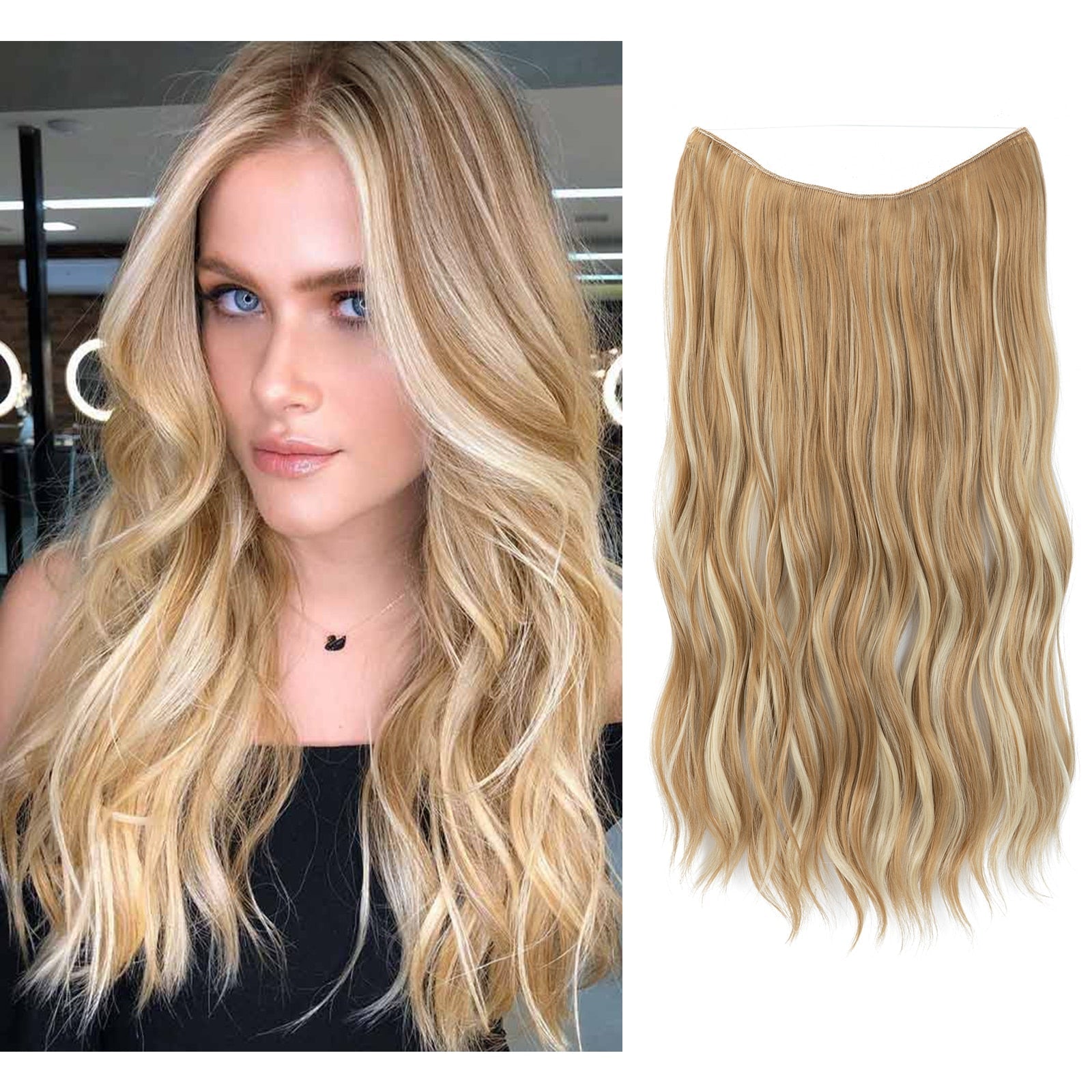 Volumen-Boost Haarverlängerung | Unsichtbare Halo Extensions | GlamAura