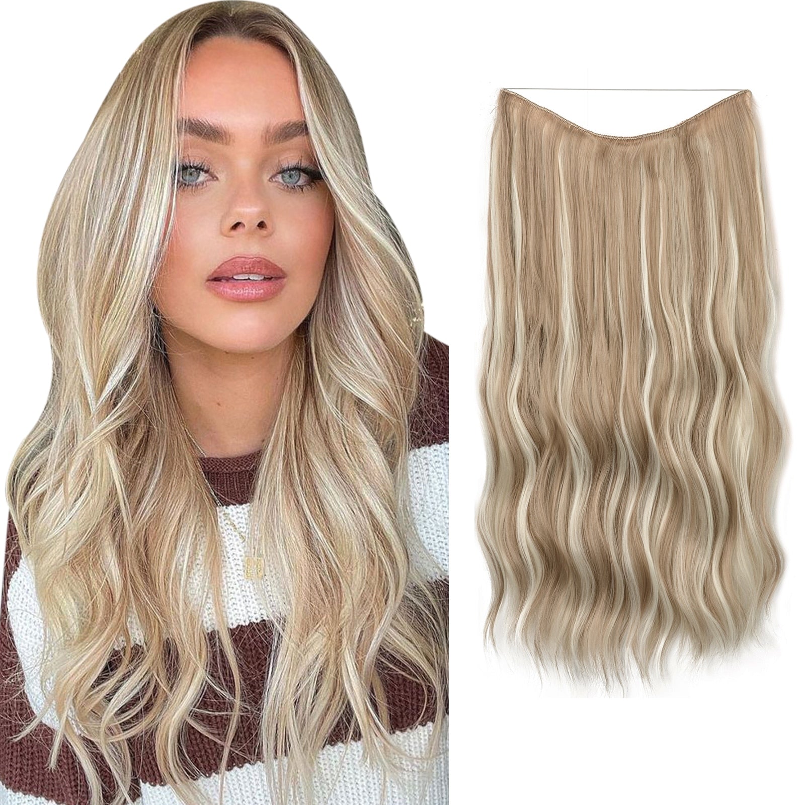 Volumen-Boost Haarverlängerung | Unsichtbare Halo Extensions | GlamAura