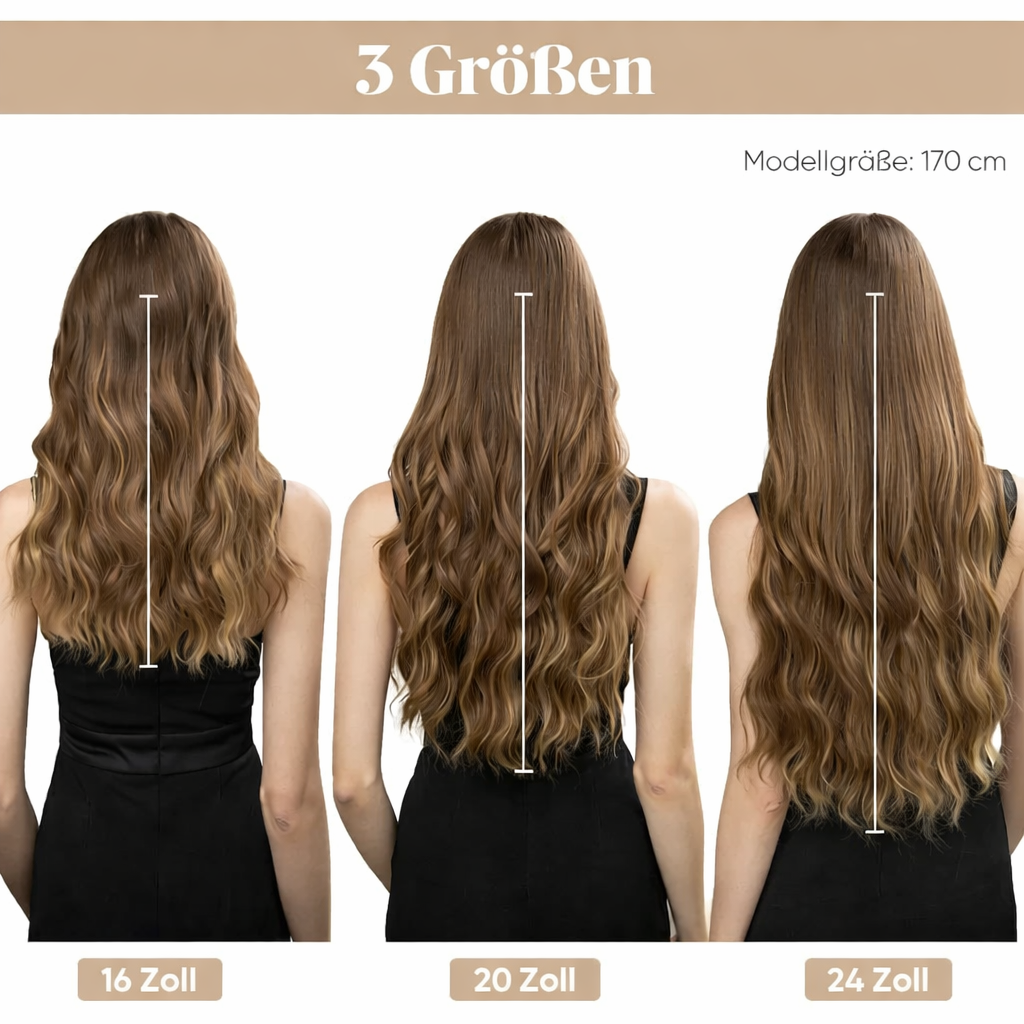Volumen-Boost Haarverlängerung | Unsichtbare Halo Extensions | GlamAura