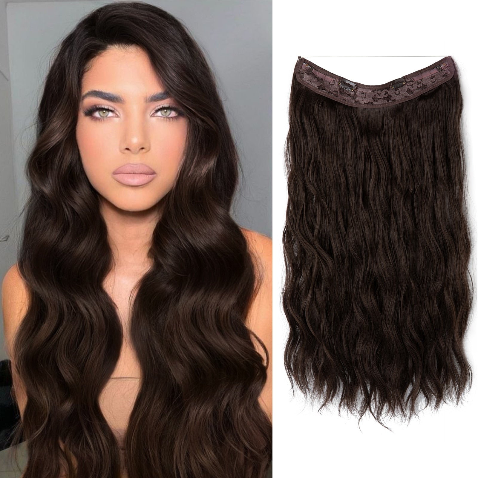 Volumen-Boost Haarverlängerung | Unsichtbare Halo Extensions | GlamAura