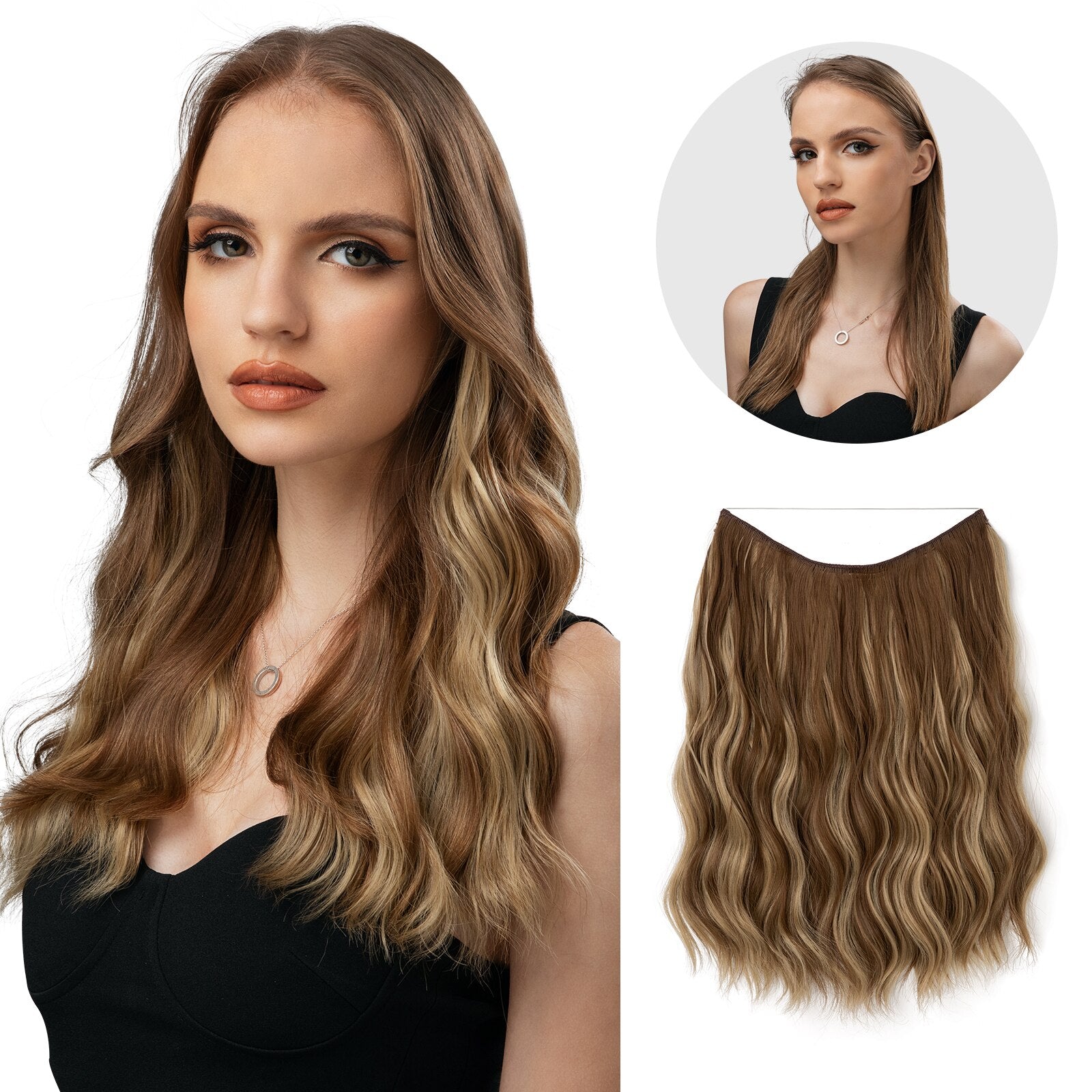 Volumen-Boost Haarverlängerung | Unsichtbare Halo Extensions | GlamAura
