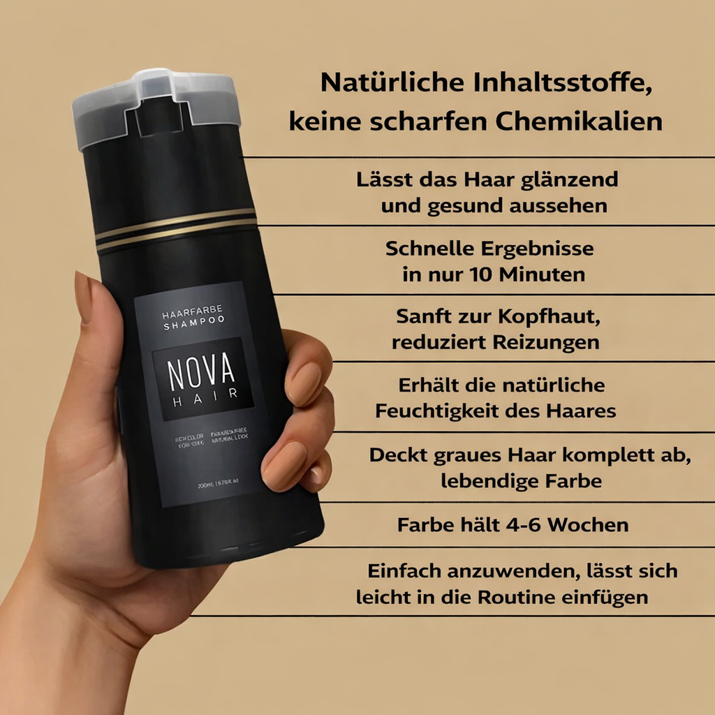 Schnelle Farbauffrischung | Haarpflege Shampoo | Graue Haare Abdecken | ColorGlow