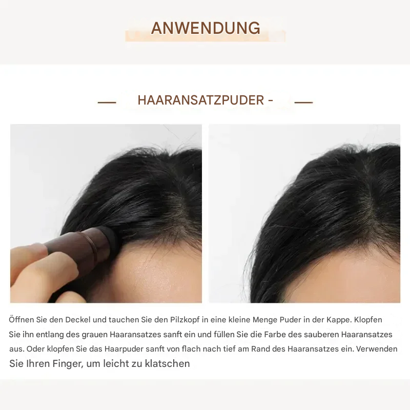 Schnelle Lösung für dünnes Haar | Haarlinien-Puder