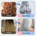 Permanente Haarfarbe in kühlem Silbergrau und Aschgrau