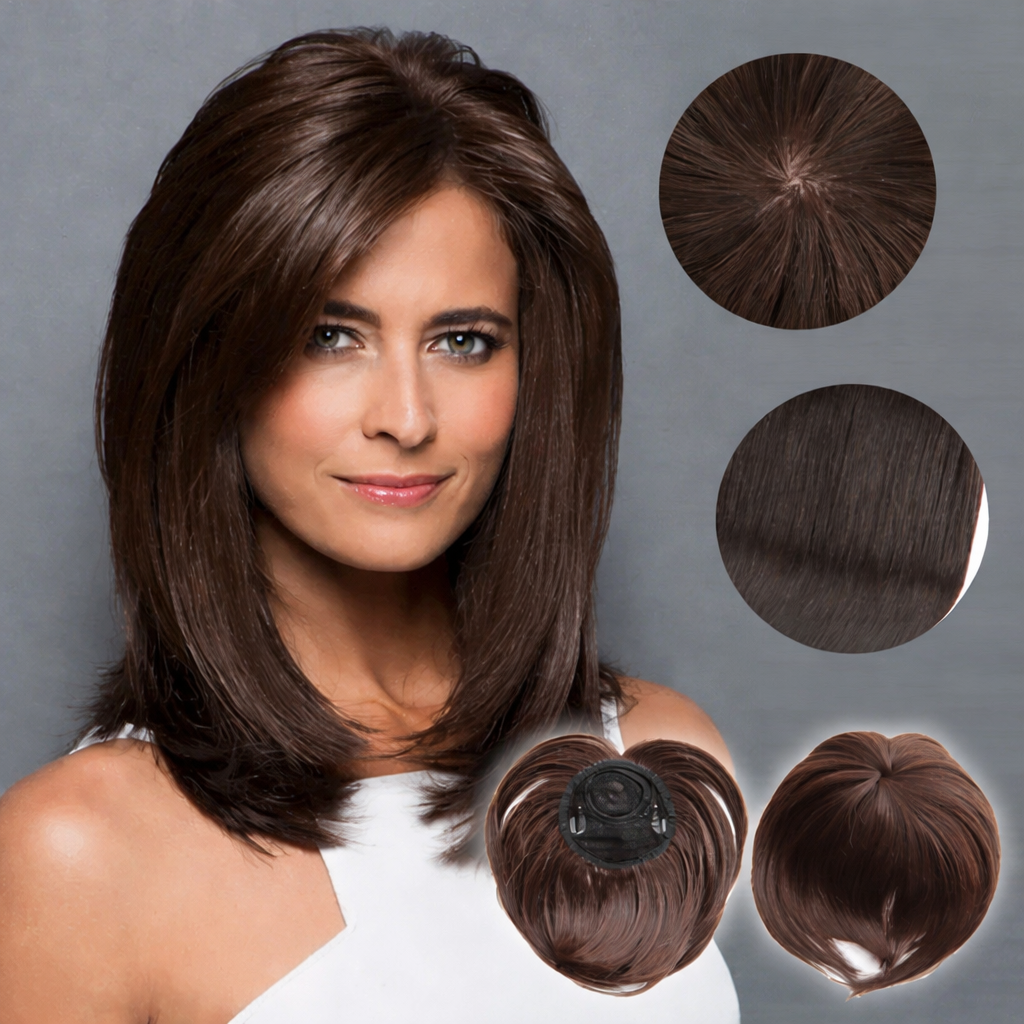 Volumenverstärker für Haare | Clip-On Haarteil für natürlichen Look