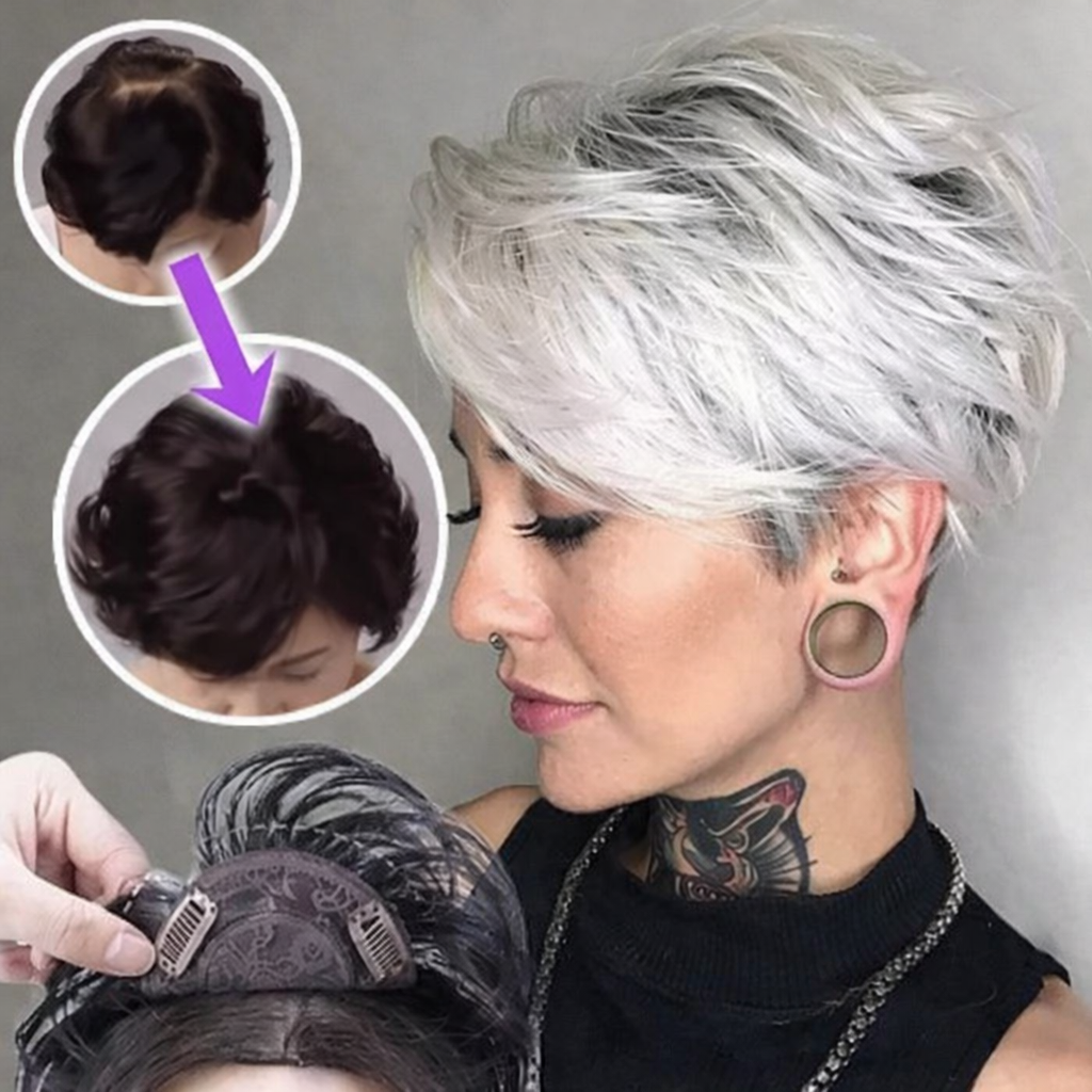 Volumenverstärker für Haare | Clip-On Haarteil für natürlichen Look