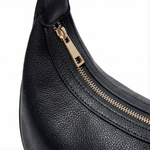 Halbmond Schultertasche | Drei Tragemöglichkeiten | Weiches Kunstleder